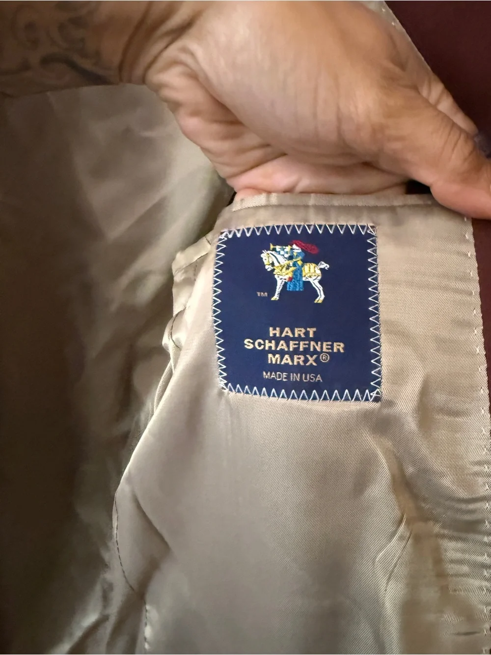 Hart Schaffner Marx Men's Chocolate Brown Sport Coat